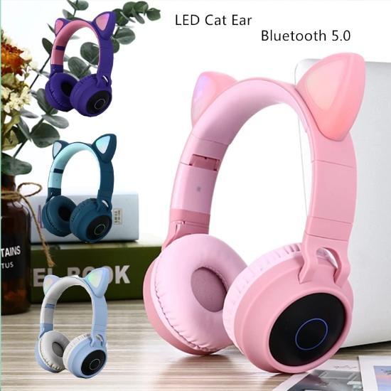 ecstasy Daddy Offentliggørelse Cat Ears Flashing Light Bluetooth Headphone – Always Whiskered
