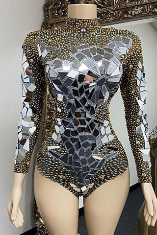 Galaxy Star Rhinestone Fishnet Bodysuit w/ Snap Crotch – AbracadabraNYC