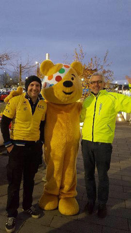 Tony & Graham got to meet Pudsey!