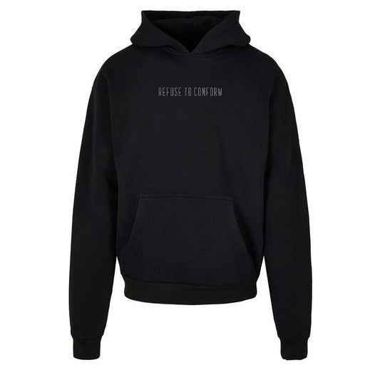 Ultra-loose black hoodie