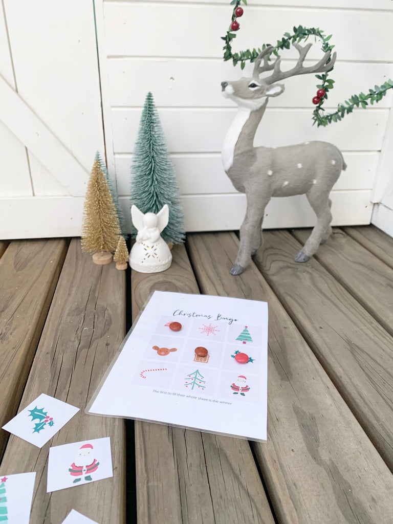 Downloadable DIY Christmas bingo game