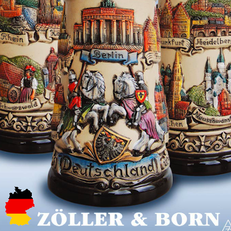 Zoller and Born made in Germany beer stein company