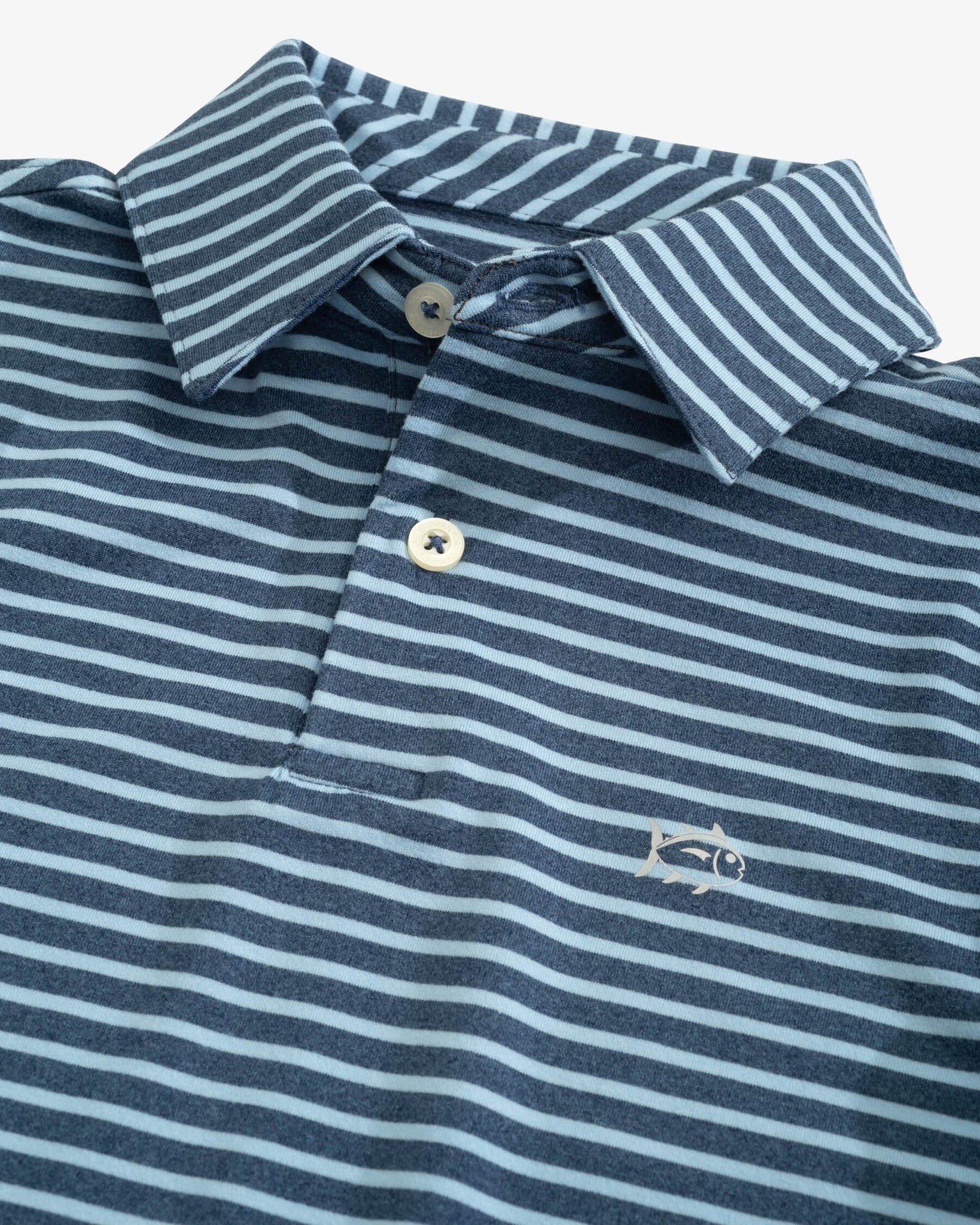 Boys Ryder Heather Stripe Performance Polo Shirt | Southern Tide