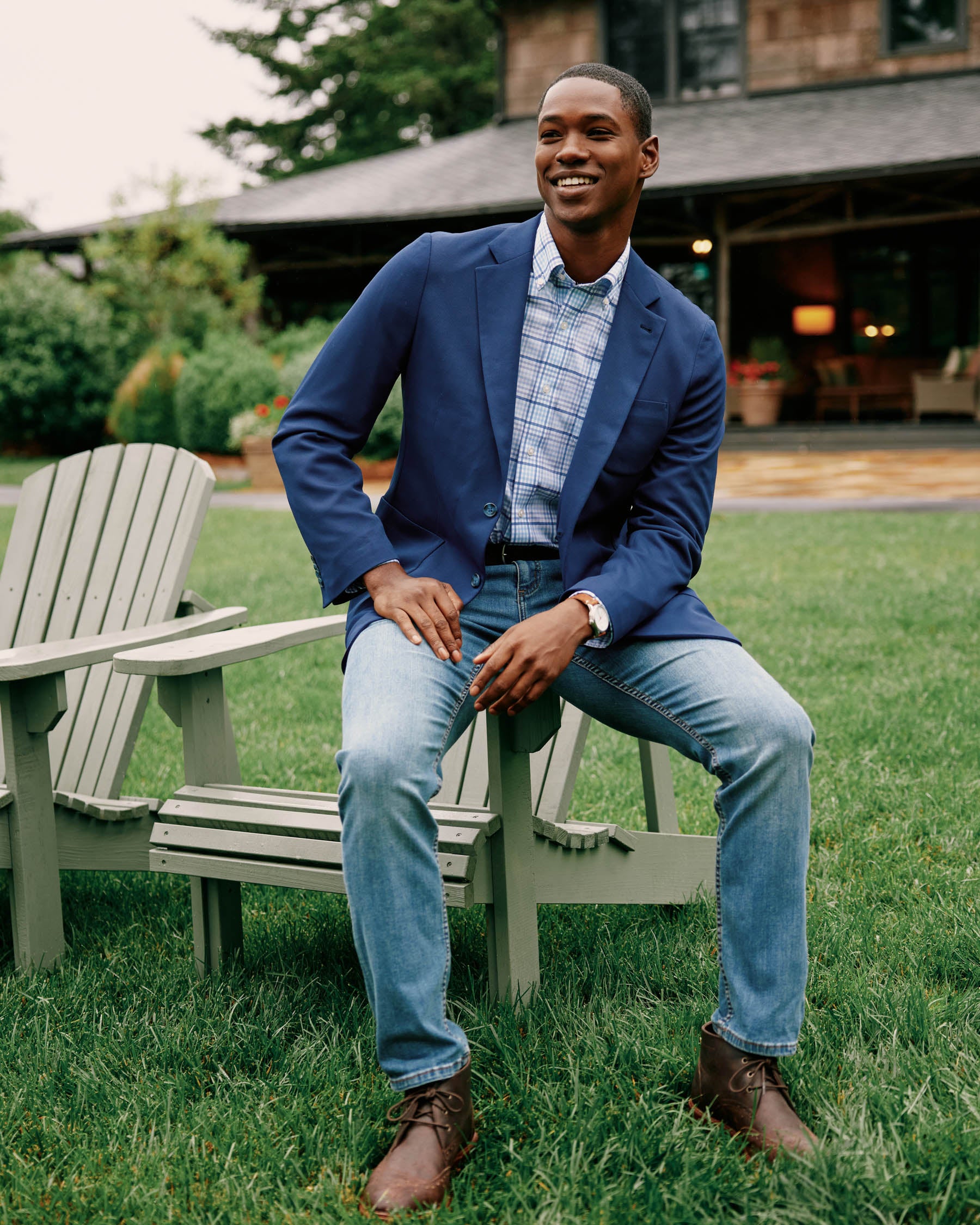 Men's Lightweight Navy Blazer with Coolmax Technology | Southern Tide