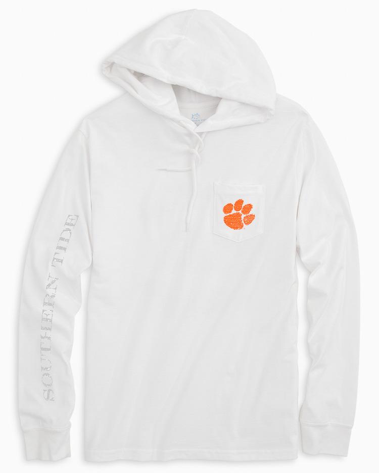 white clemson hoodie