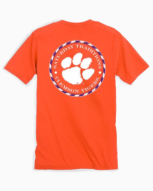 clemson short sleeve hoodie