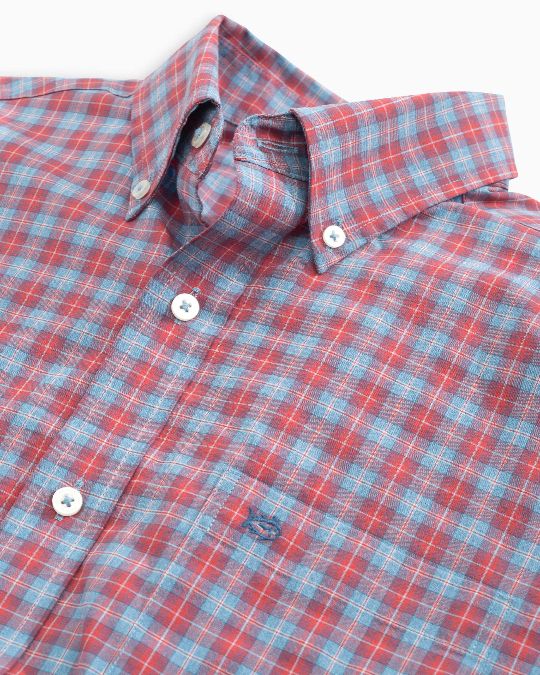 Coastal Passage Bollard Plaid Sport Shirt