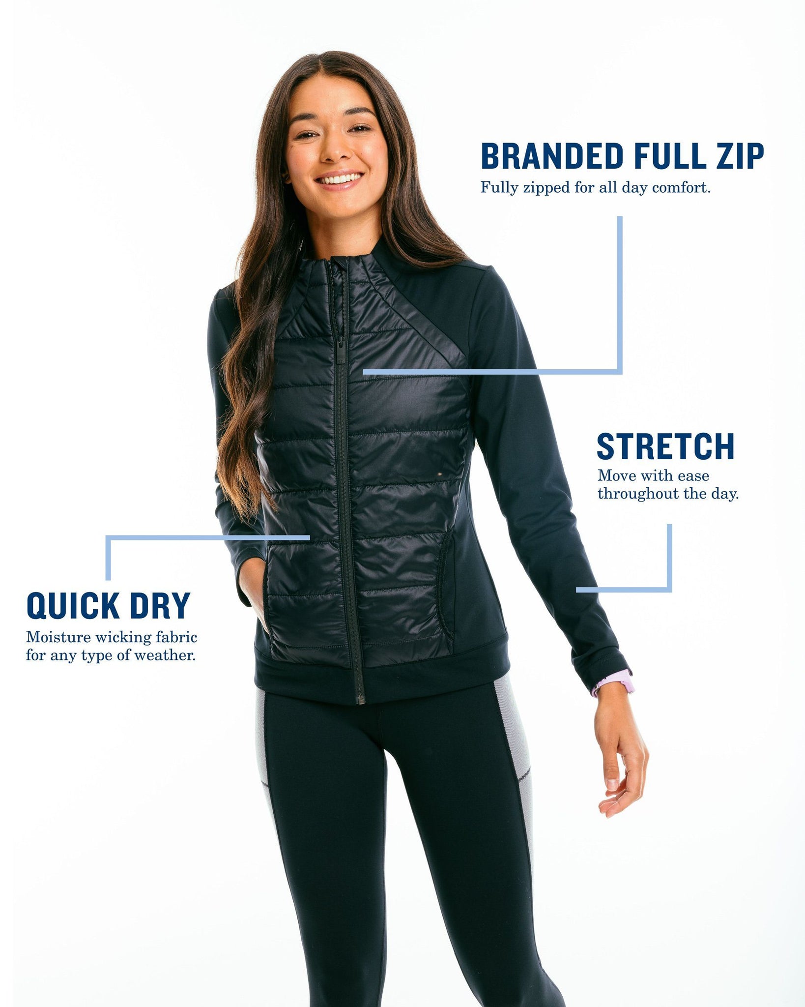 Athletic Works Women's Performance Full-Zip Jacket 