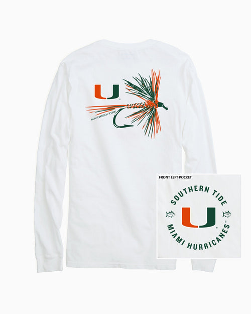 miami hurricanes fishing shirt