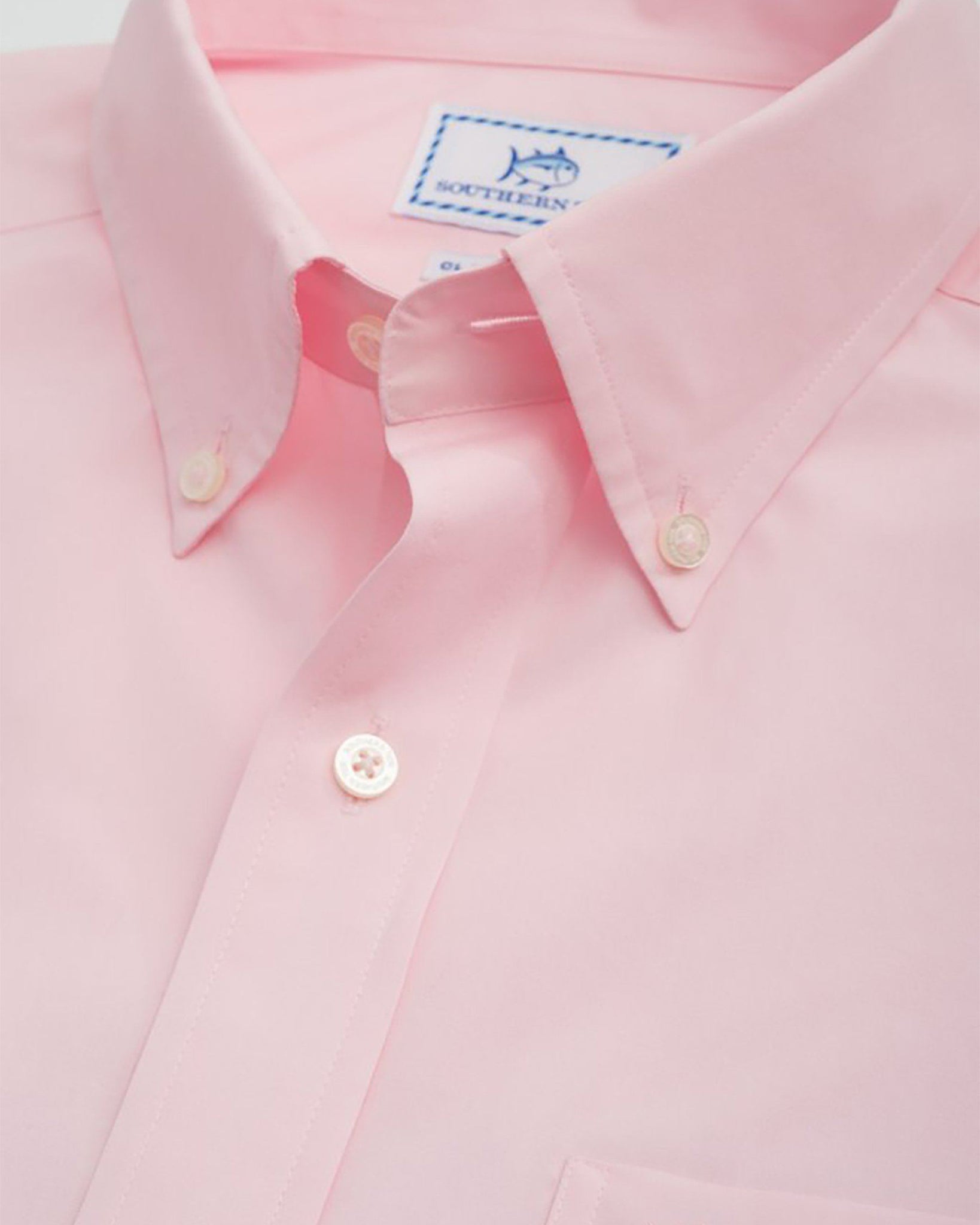 Mens Solid Button Down - White, Blue & Pink Shirts | Southern Tide