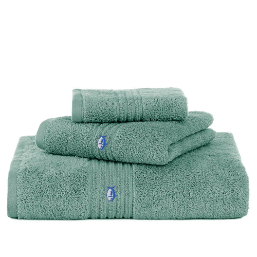 mint green bath towels