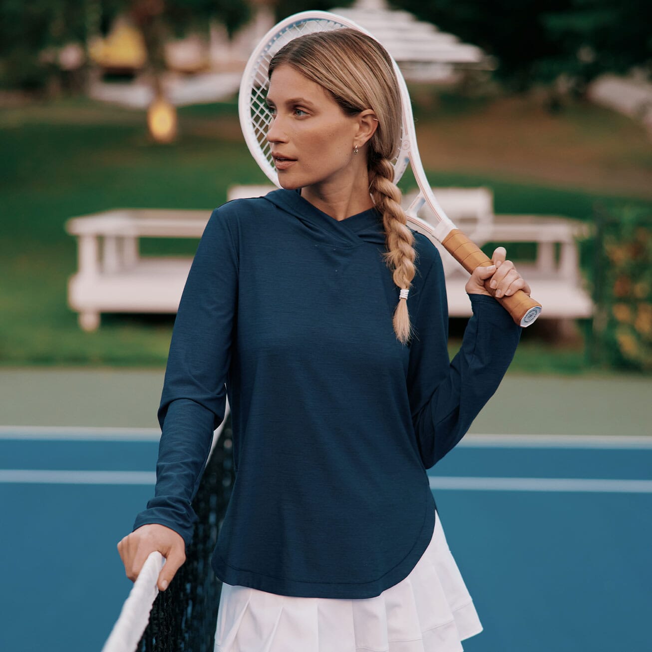 women playing pickleball in outfit with cooling fabric 