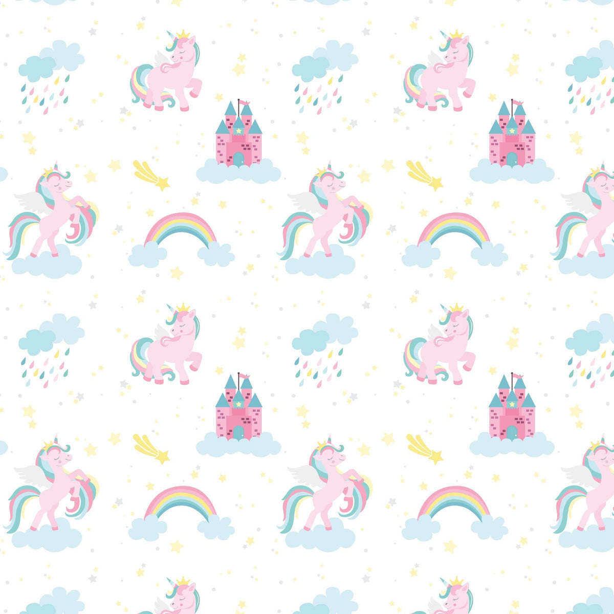 Unicorn Custom Kids Wallpaper Baby Girl Nursery Décor Kids Room Design