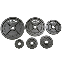 York Fitness cast iron weight plates