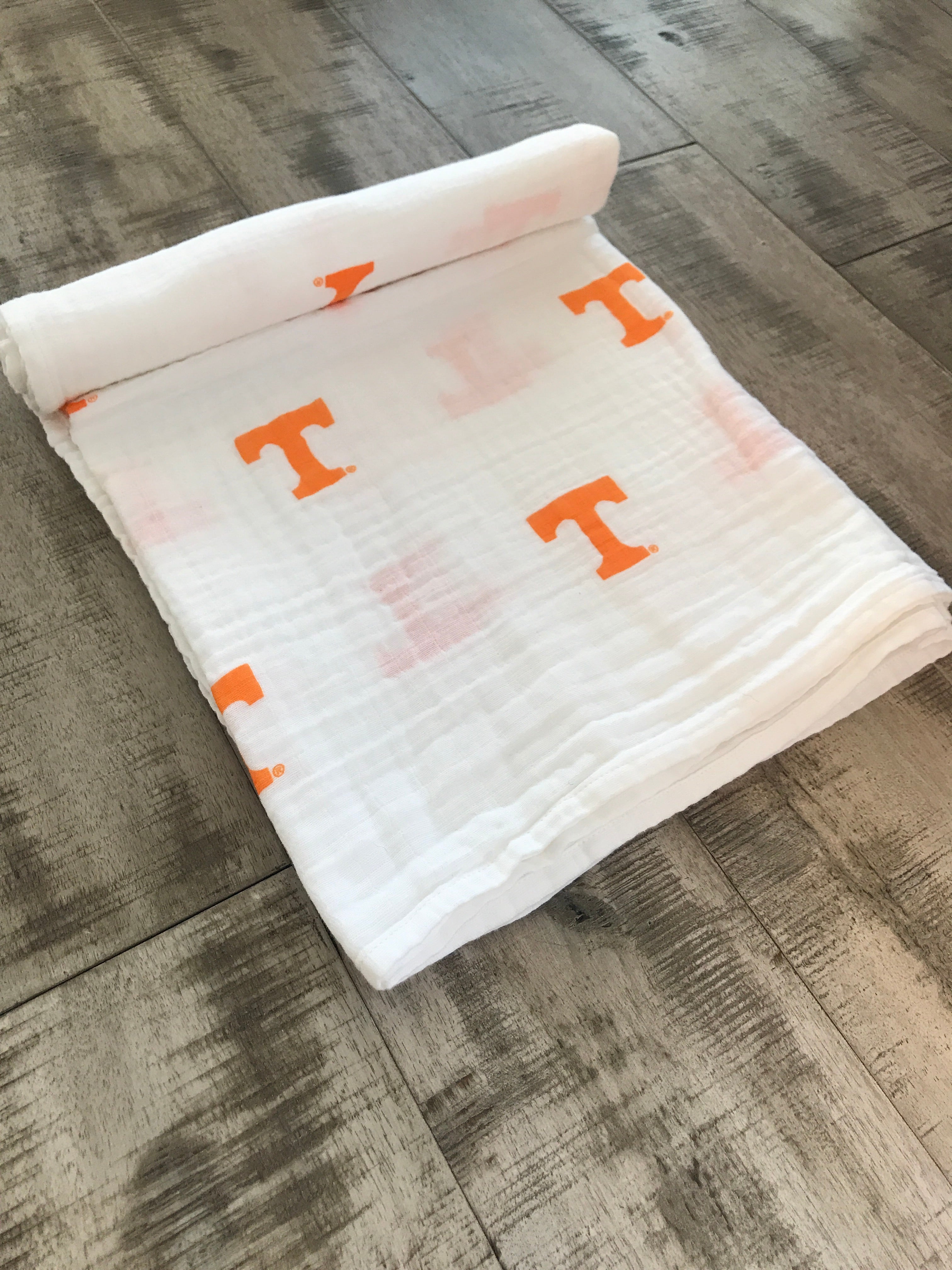 The University Of Tennessee Swaddle Blanket Three Little Anchors