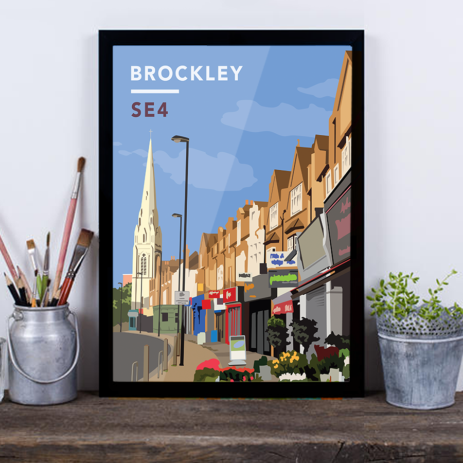 Brockley Road Parade SE4 - Giclée Art Print