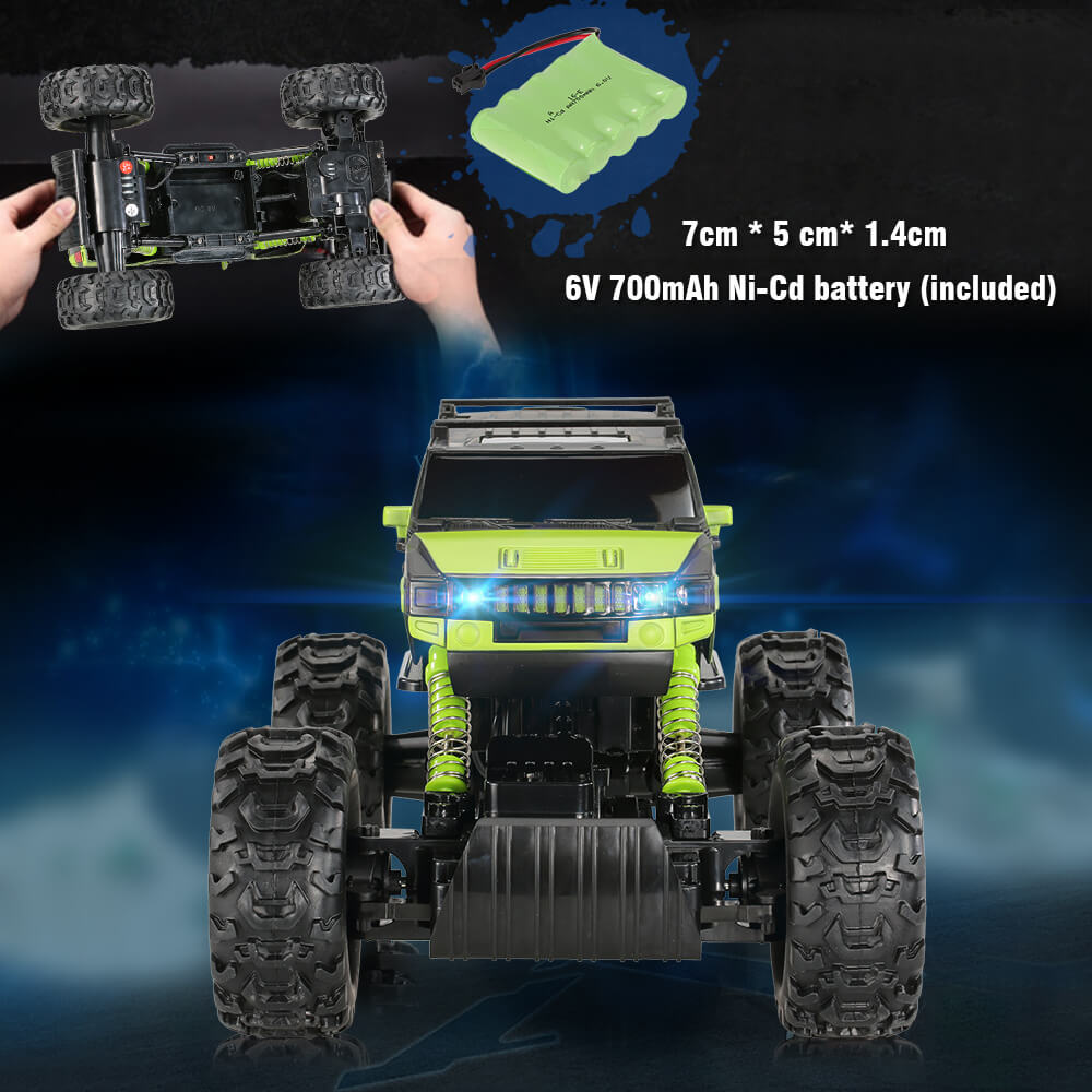 1/14 2CH 4WD Electric RTR Rock Crawler Off-road RC Car Green with