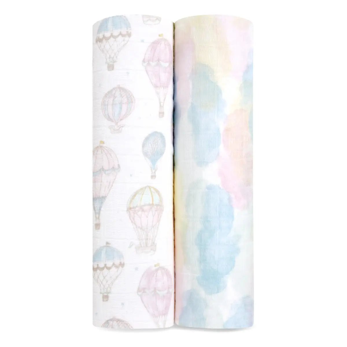 ADEN + ANAIS Large Swaddles 2 Pack Cotton - Above the Clouds