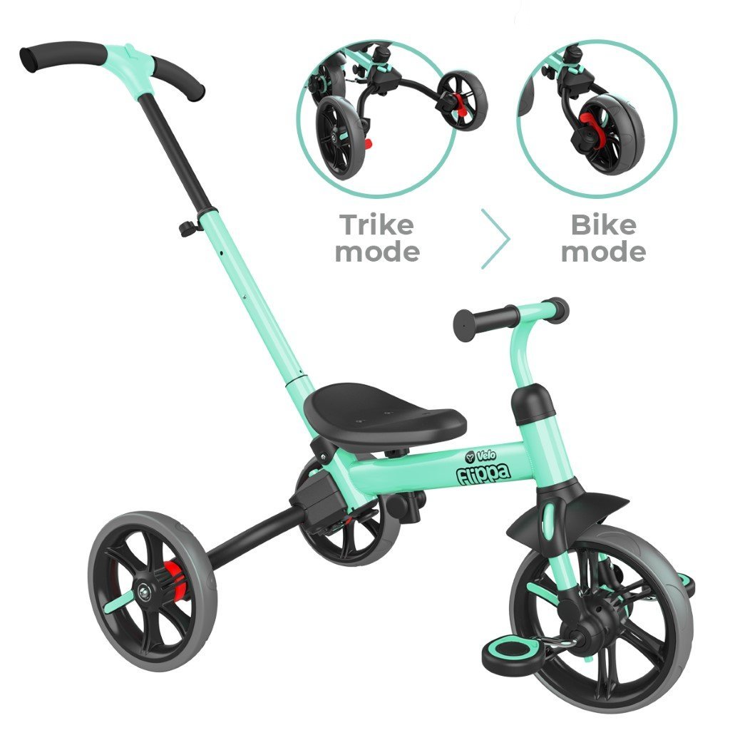 velo balance bike green