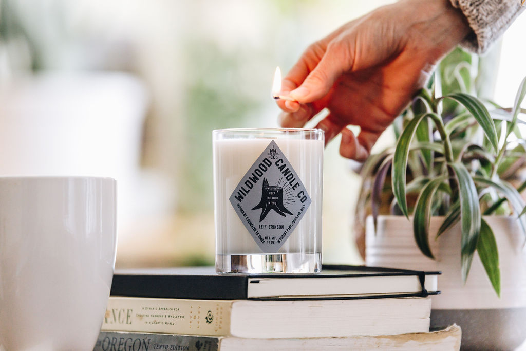 wooden wick candle care — Sable Candle Co.