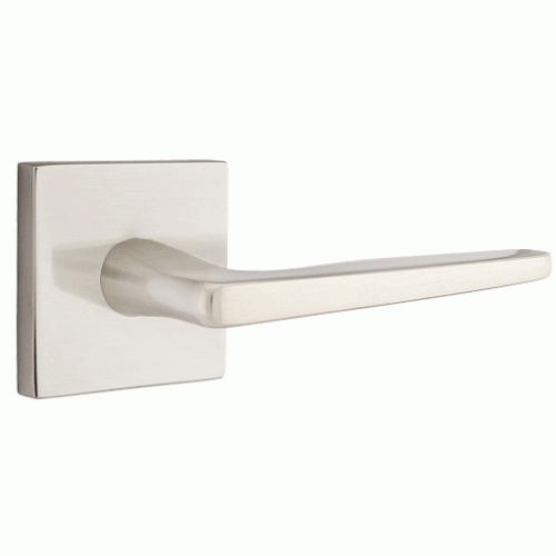 Emtek Solid Brass Hermes Lever With Square Rosette