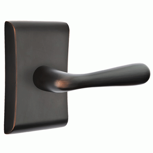 Emtek Solid Brass Basel Lever With Neos Rosette