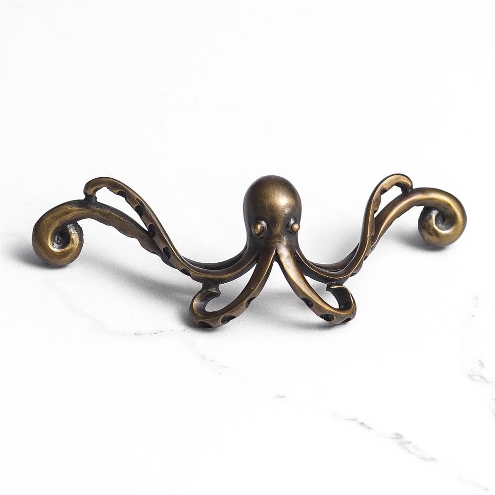 1 12 Inch 4 14 Inch C C Symphony Inlays Octopus Cabinet Or Furniture Pull
