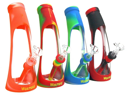 Waxmaid 8.5 Horn Silicone Glass Water Pipe