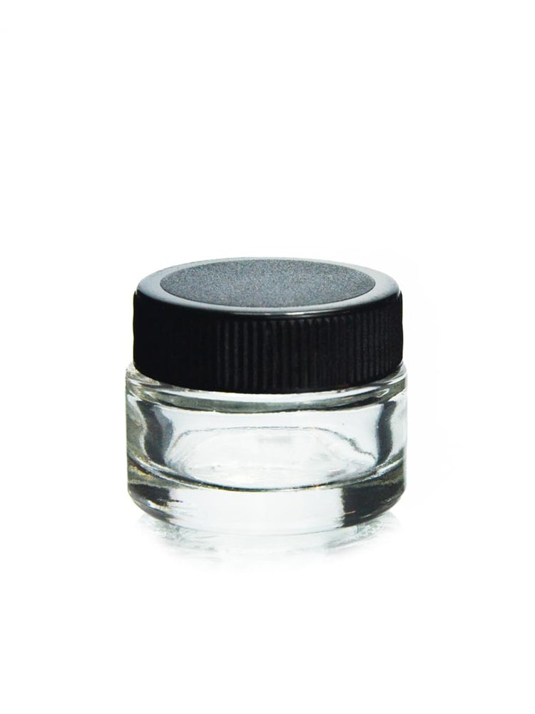 1 Gram Glass Container with Black Lid for Sale — Badass Glass