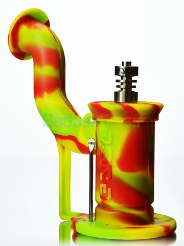 Silicone Glass Dab Bubbler — Badass Glass