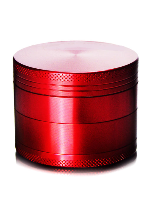 Tahoe Grinders - Red Anodized Aluminum Large Two Piece Herb Grinder Wi