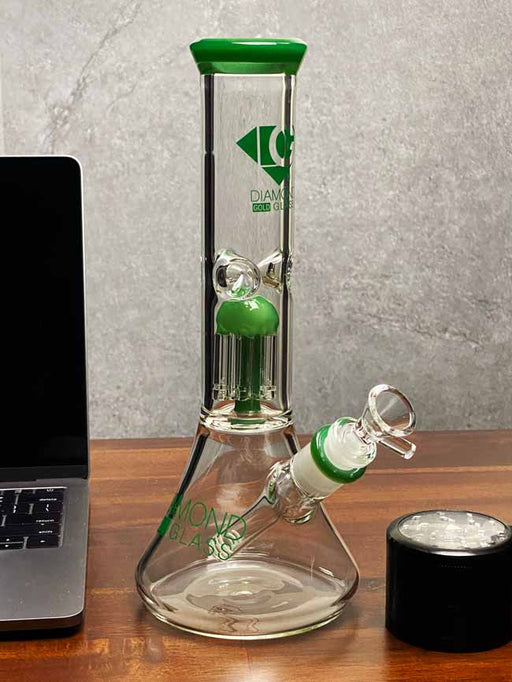 Mini Bong with Perc by Diamond — Badass Glass