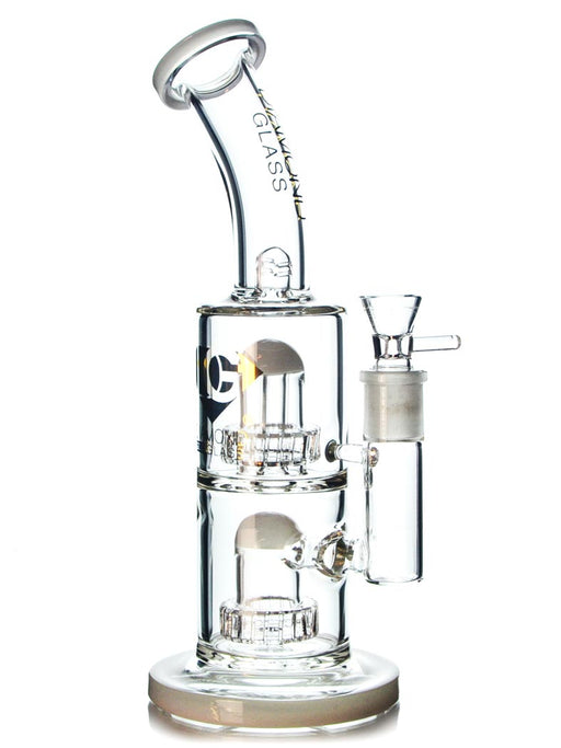 Double Chamber Glass Bubbler, For Smoking, Model Name/Number: TA34654