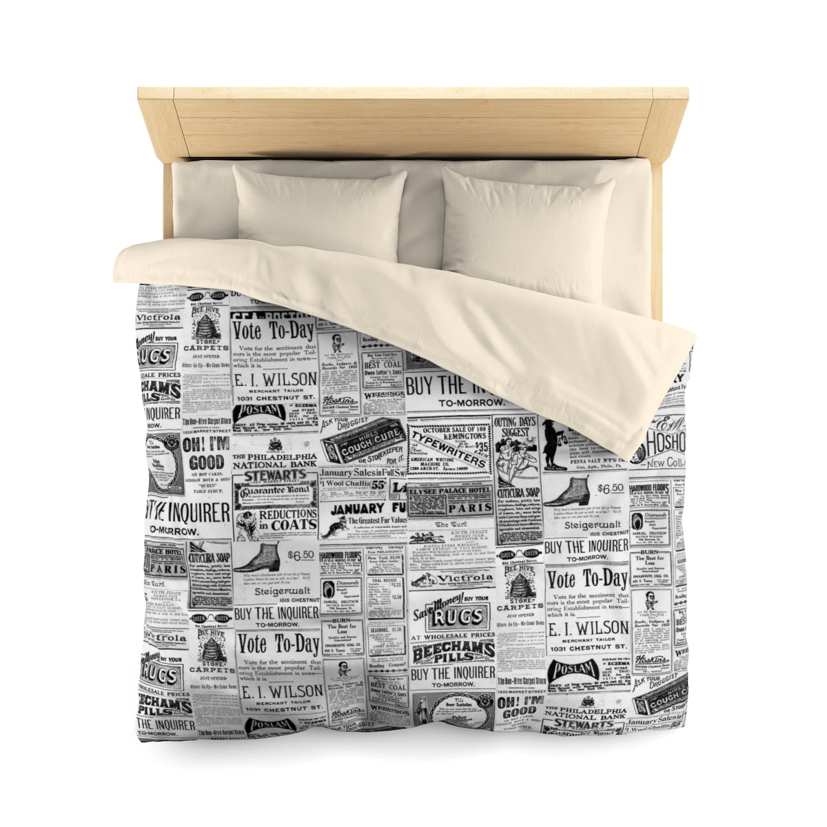 Vintage Ad Duvet Cover The Inquirer Store