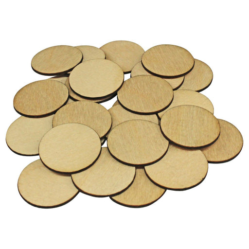 Miniature Bases, Oval, 25x50mm, 3mm Plywood (25) — LITKO Game