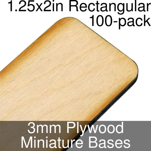 Miniature Bases, Square, 30mm, 1.5mm Plywood (100) — LITKO Game Accessories