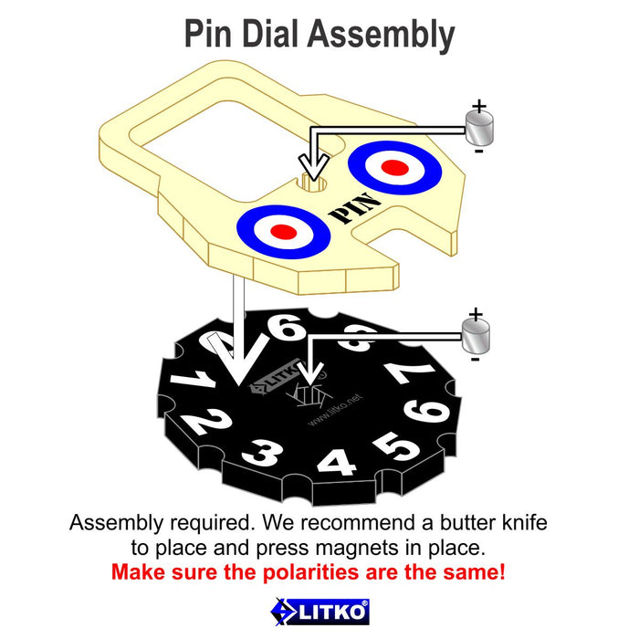 LITKO Premium Printed WWII British Army Pin Dials (2)-Status Dials-LITKO Game Accessories
