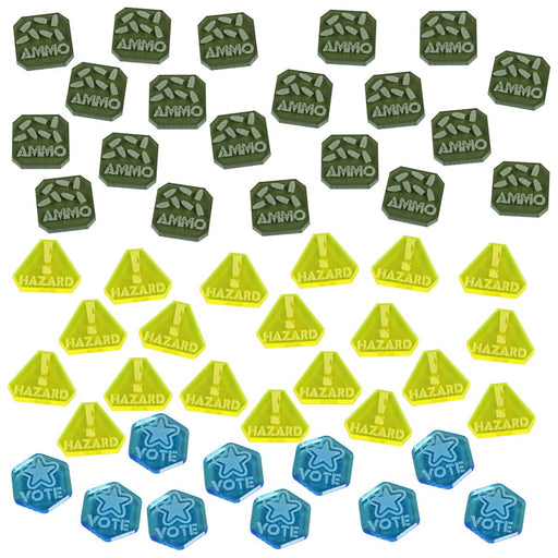  LITKO Template Set Compatible with Gaslands Miniatures Game, Set of 12, Movement & Maneuvers, Turn Templates, Area Effect