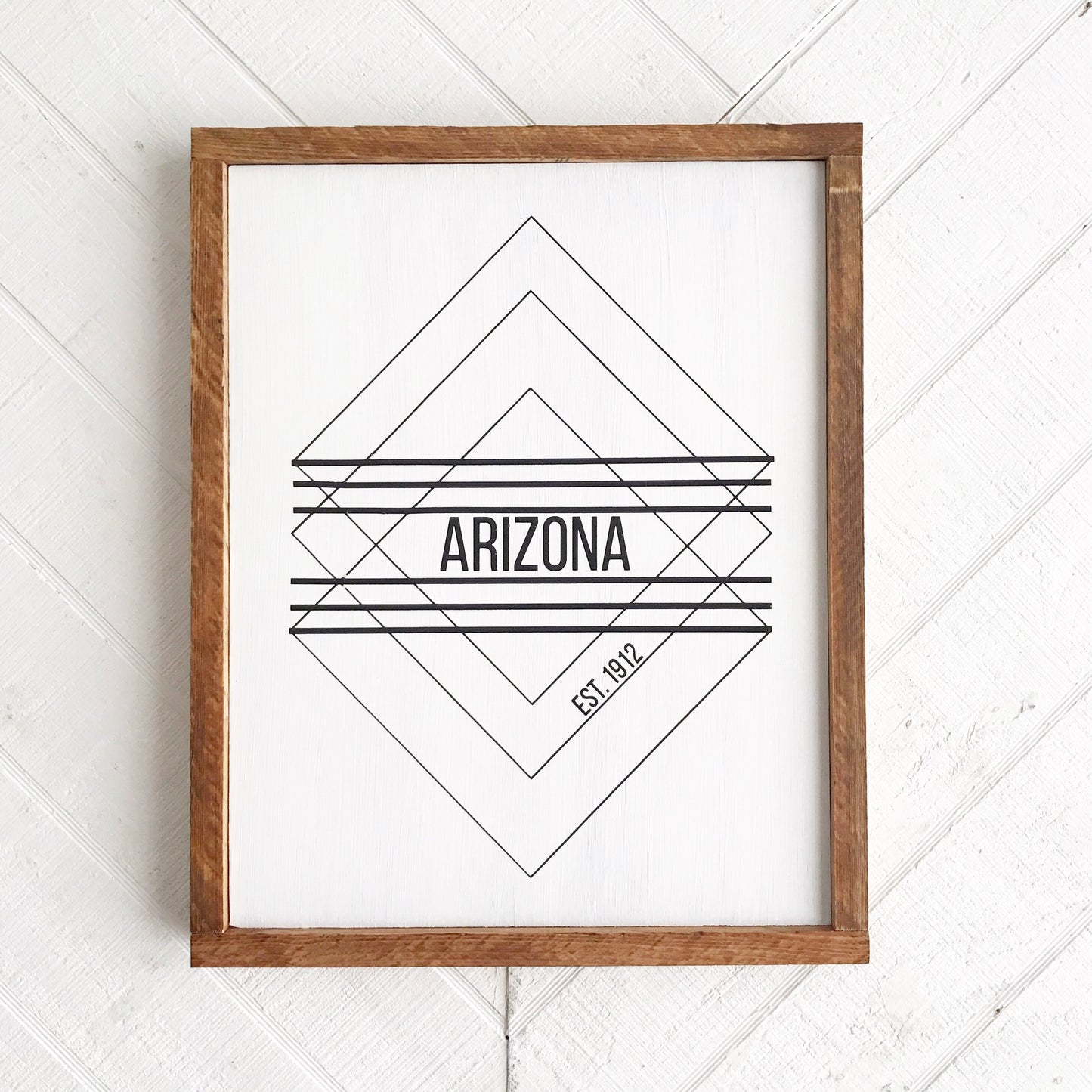 Arizona 1912 Wood Sign
