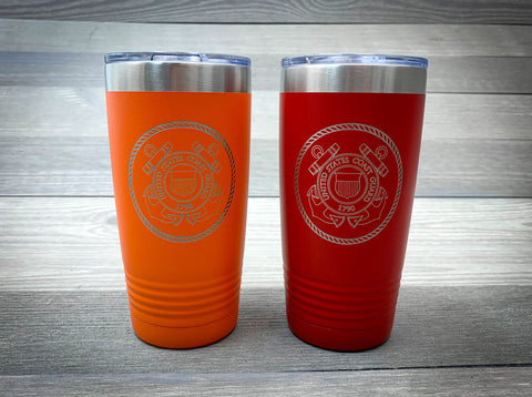 Police Badge Laser Etched Tumbler — Maddie & Co.