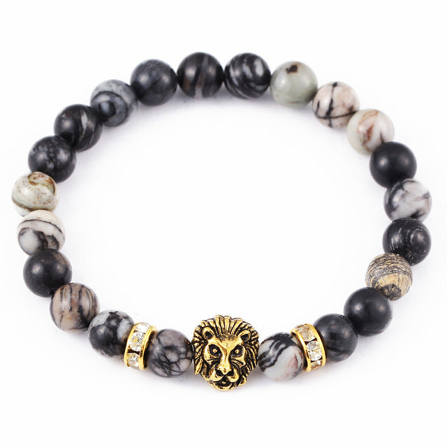 Leopard Buddha Head Bracelet