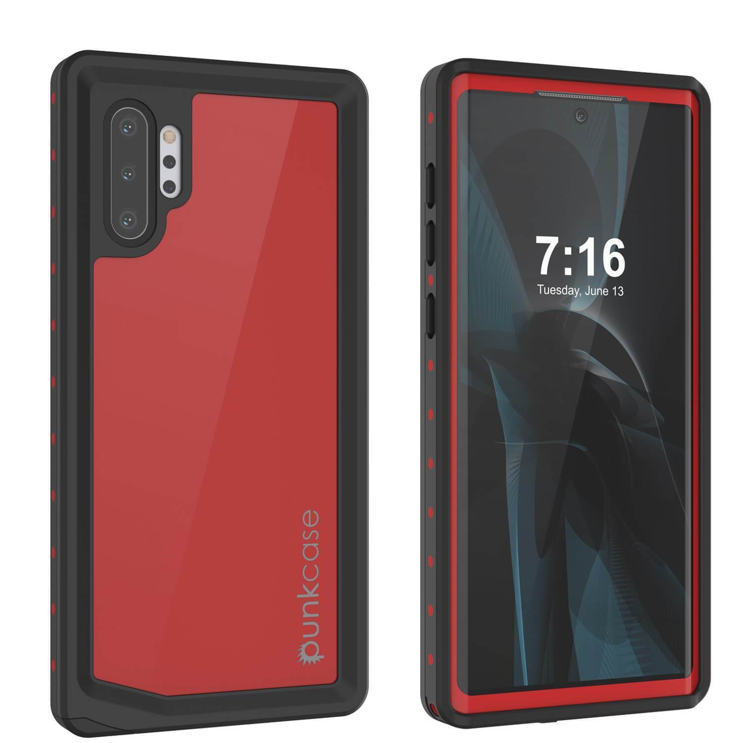 Capa à prova d'água Galaxy Note 10+ Plus, Série Vermelha Punkcase Studstar Thin Armor Cover