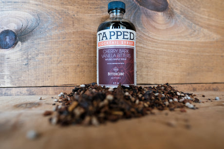 Tapped Cherry Bark Vanilla Bitters infused Maple Syrup