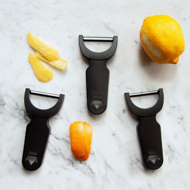 Viski Citrus Peeler, Stainless Steel Cocktail Garnish Citrus Zester,  Professional Grade Bar Tools