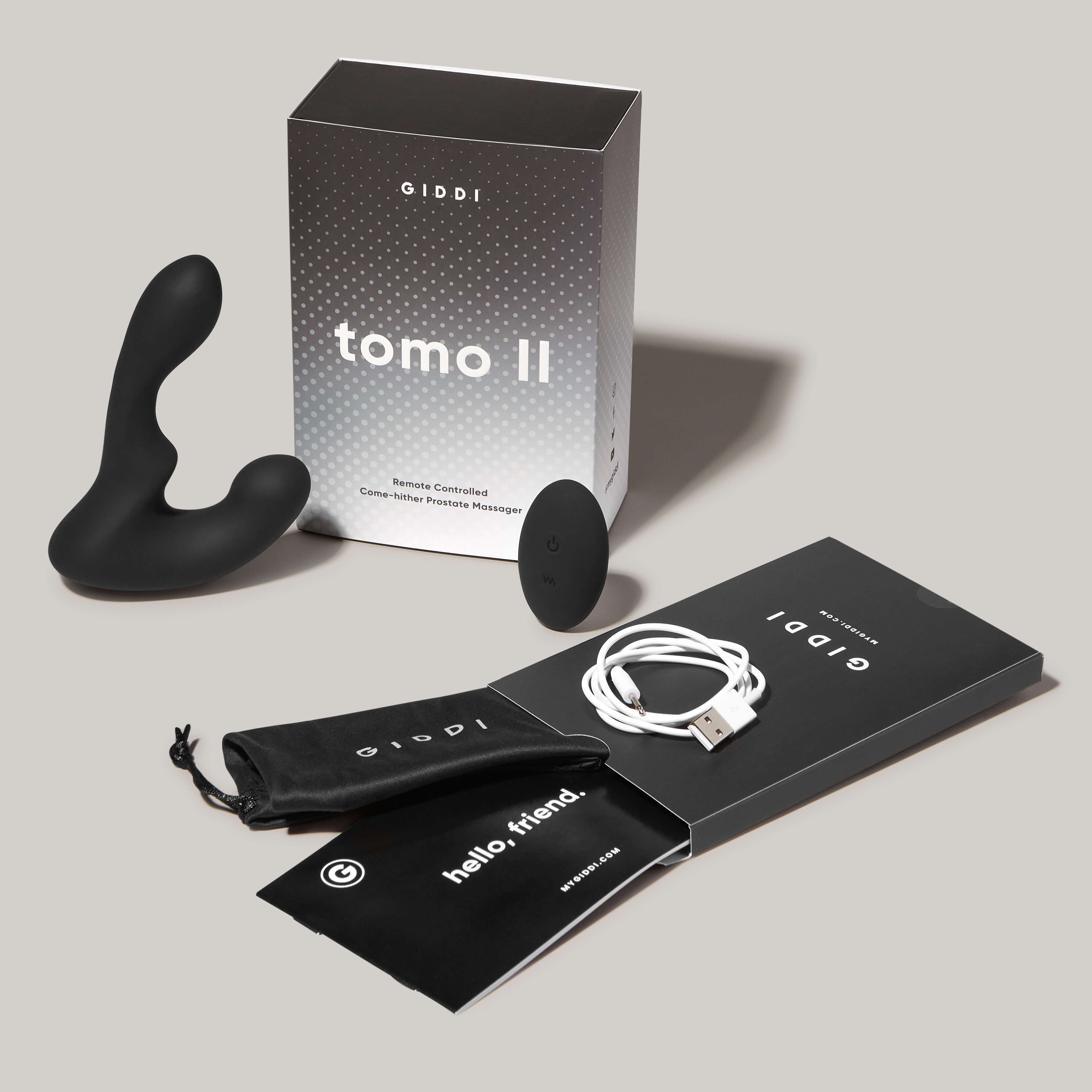 Tomo Ii Come Hither Remote Control Prostate Massager Giddi