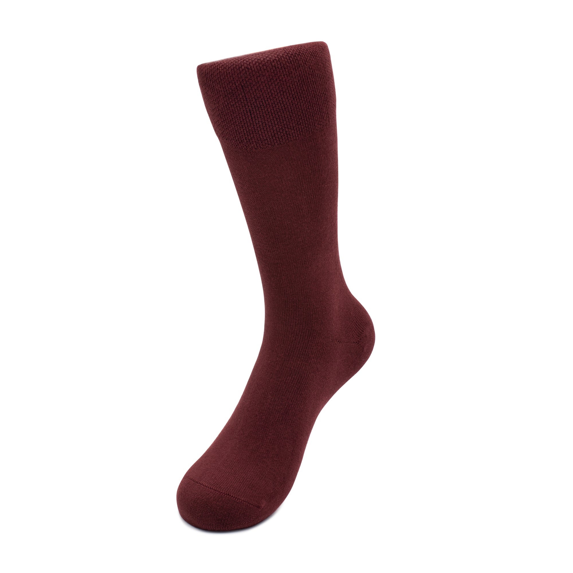 Bordeaux Crew Socks