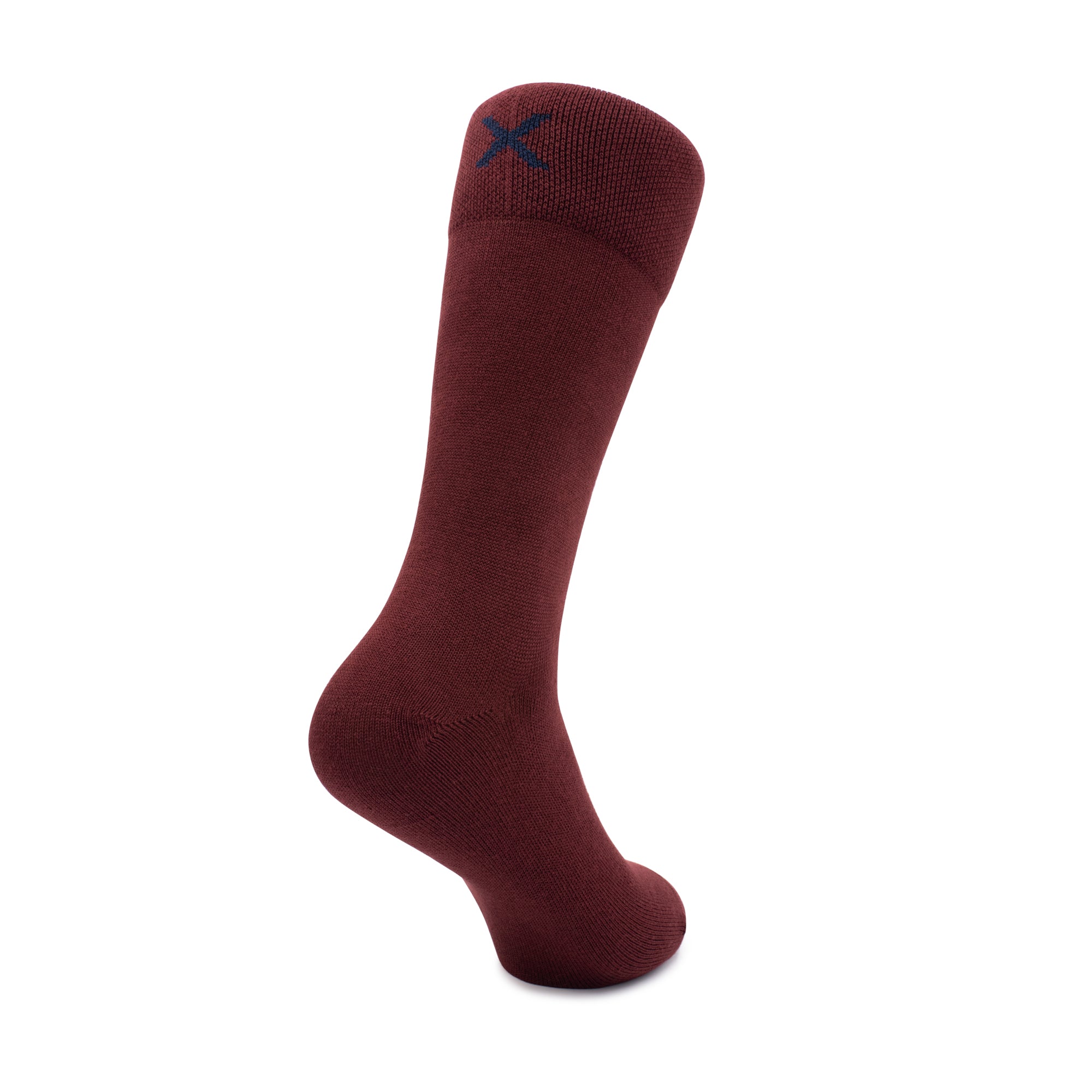 Bordeaux Crew Socks