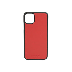 Coral Saffiano Leather iPhone 11 Pro Case