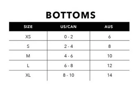 Size Chart - Statement Boutique