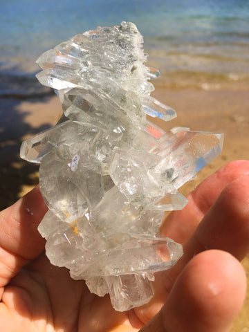 clear quartz cluster